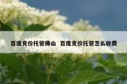 百度竞价托管佛山  百度竞价托管怎么收费