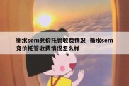 衡水sem竞价托管收费情况  衡水sem竞价托管收费情况怎么样