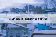ios广告代理  苹果的广告代理公司