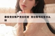 泰安竞价账户竞价托管  竞价账号托管怎么样