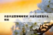 抖音代运营策略哪家好  抖音代运营是什么样的