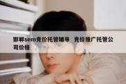 邯郸sem竞价托管辅导  竞价推广托管公司价格