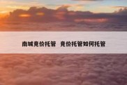 南城竞价托管  竞价托管如何托管