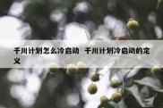 千川计划怎么冷启动  千川计划冷启动的定义