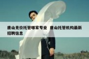 唐山竞价托管哪家专业  唐山托管机构最新招聘信息