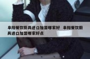 阜阳餐饮厨具进口加盟哪家好  阜阳餐饮厨具进口加盟哪家好点