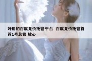好用的百度竞价托管平台  百度竞价托管首荐1号总管 放心
