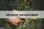 实体抖音引流（抖音引流平台真的吗）