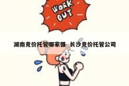湖南竞价托管哪家强  长沙竞价托管公司