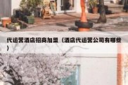 代运营酒店招商加盟（酒店代运营公司有哪些）