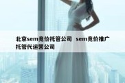 北京sem竞价托管公司  sem竞价推广托管代运营公司