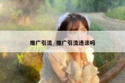 推广引流  推广引流违法吗