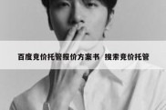 百度竞价托管报价方案书  搜索竞价托管