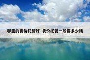 哪里的竞价托管好  竞价托管一般要多少钱