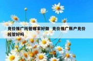 竞价推广托管哪家好做  竞价推广账户竞价托管好吗