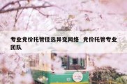 专业竞价托管佳选异变网络  竞价托管专业团队