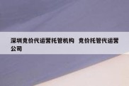 深圳竞价代运营托管机构  竞价托管代运营公司
