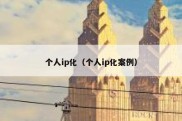 个人ip化（个人ip化案例）