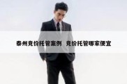 泰州竞价托管案例  竞价托管哪家便宜