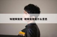 知视频变现  视频变现是什么意思