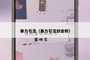 暴力引流（暴力引流创业粉）
