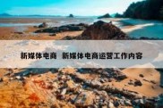 新媒体电商  新媒体电商运营工作内容