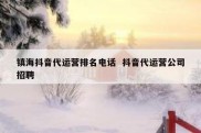 镇海抖音代运营排名电话  抖音代运营公司招聘