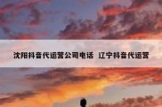 沈阳抖音代运营公司电话  辽宁抖音代运营