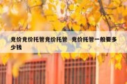竞价竞价托管竞价托管  竞价托管一般要多少钱