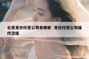 北京竞价托管公司有哪些  竞价托管公司操作流程