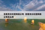 百度竞价托管网络公司  百度竞价托管网络公司怎么样