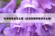 短视频带货怎么做（还在短视频带货怎么做）