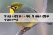 深圳竞价托管哪个公司好  深圳竞价托管哪个公司好一点
