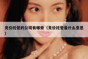竞价托管的公司有哪些（竞价托管是什么意思）