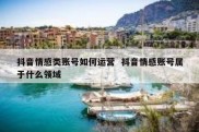 抖音情感类账号如何运营  抖音情感账号属于什么领域