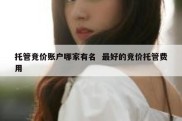 托管竞价账户哪家有名  最好的竞价托管费用