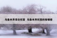 乌鲁木齐竞价托管  乌鲁木齐托管的有哪些