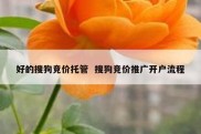 好的搜狗竞价托管  搜狗竞价推广开户流程