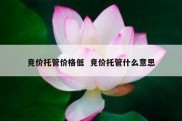 竞价托管价格低  竞价托管什么意思