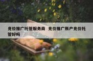 竞价推广托管服务商  竞价推广账户竞价托管好吗