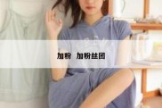 加粉  加粉丝团