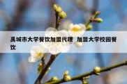 禹城市大学餐饮加盟代理  加盟大学校园餐饮