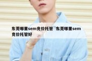 东莞哪里sem竞价托管  东莞哪里sem竞价托管好