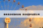 泰安竞价托管的价格  竞价托管代运营公司