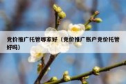 竞价推广托管哪家好（竞价推广账户竞价托管好吗）