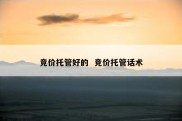 竞价托管好的  竞价托管话术
