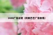 1688广告运营（阿里巴巴广告销售）