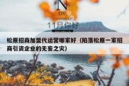 松原招商加盟代运营哪家好（陷落松原一家招商引资企业的无妄之灾）