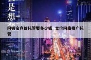网销宝竞价托管要多少钱  竞价网络推广托管