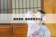 服务营销  服务营销学什么